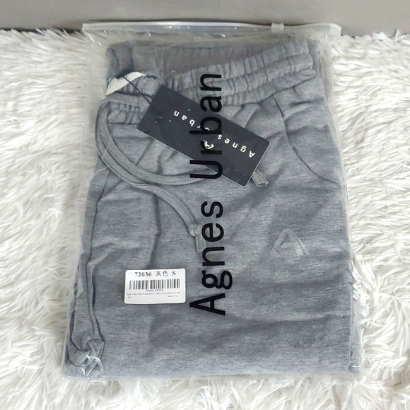 Agnes Urban Men's Jersey Sweatpants with Pockets Gray, Size S New - Picture 2 of 4